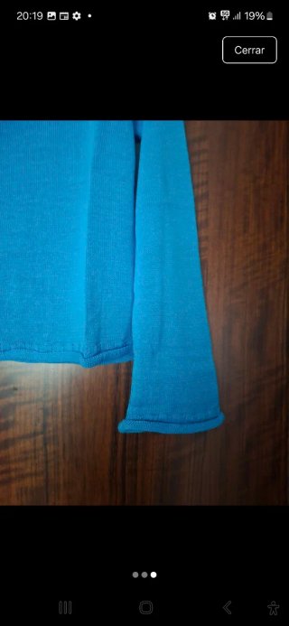 Jersey azul cuello barco