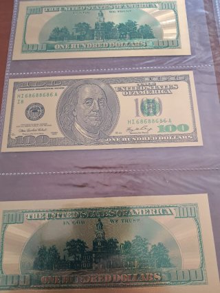 Lote Billetes Laminados Dorados Colección