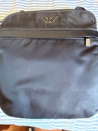 Bandolera Emporio Armani Nailon Reciclado Negra