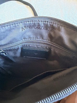 Bandolera Emporio Armani Nailon Reciclado Negra