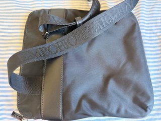 Bandolera Emporio Armani Nailon Reciclado Negra