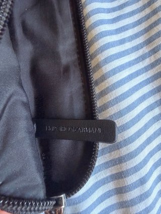 Bandolera Emporio Armani Nailon Reciclado Negra