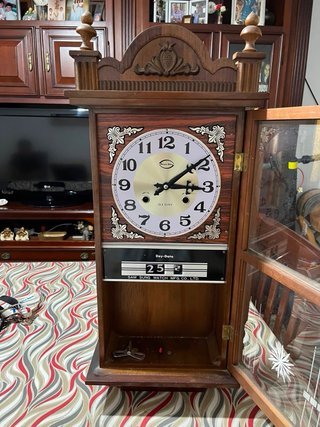 Reloj de Pared Antiguo Péndulo Madera