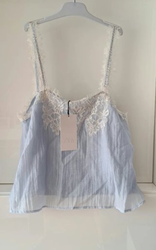 Top lencero Zara encaje M