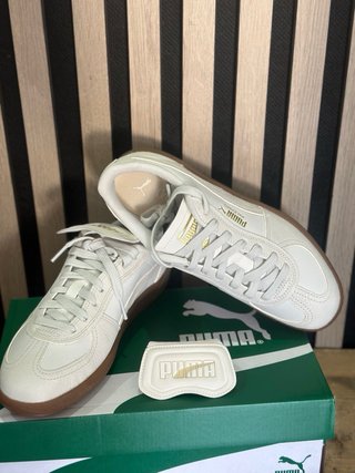 Zapatillas Puma Palermo Blancas y Marrones
