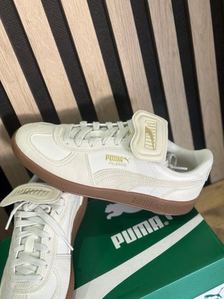 Zapatillas Puma Palermo Blancas y Marrones