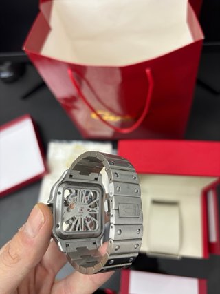 Reloj Cartier Santos Skeleton Acero
