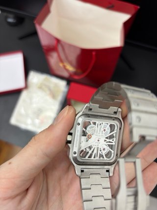 Reloj Cartier Santos Skeleton Acero