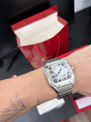 Reloj Cartier Santos Skeleton Acero