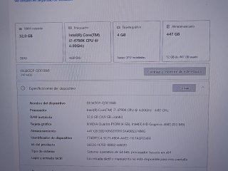 i7 4790K / 32GB / Quadro P1000 / caja kandalf