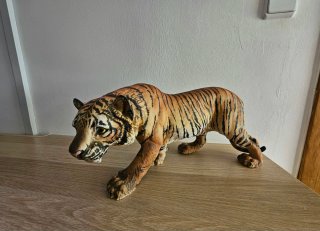 Pareja Tigres Porcelana Vintage C. Martinu.