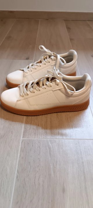 Zapatos cordones beige 40