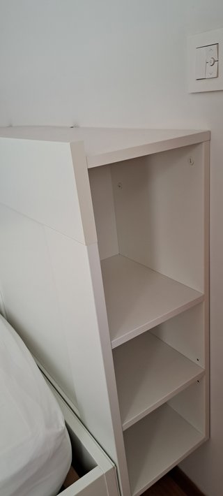 Base Cama 1.4x2m + Cabecero Ikea Blanco