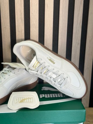 Zapatillas Puma Palermo Blancas Goma Marrón