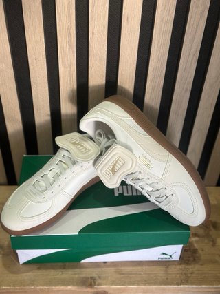 Zapatillas Puma Palermo Blancas Goma Marrón