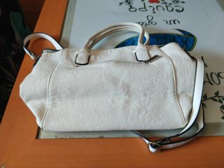 Bolso Paco Martínez Blanco Mano y Bandolera