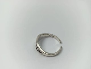 Anillo Plata 925 Vintage Diseño Pez Ajustable