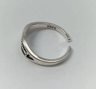 Anillo Plata 925 Vintage Diseño Pez Ajustable
