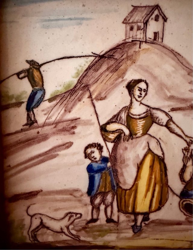 Azulejo de Alcora S. XVIII