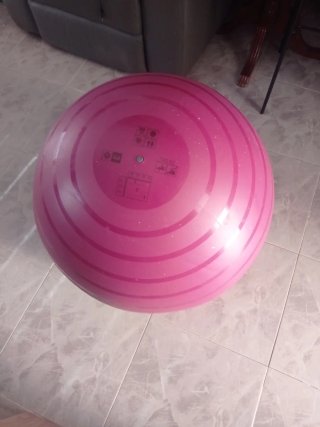 Balón de ejercicio rosa