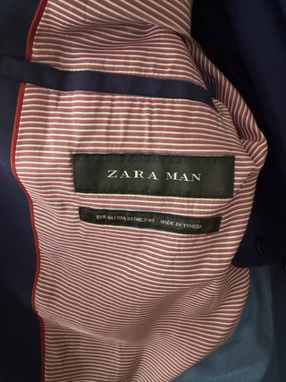 Traje azul Zara