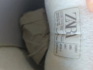 Nuevo Zapatillas Zara Beige y Blanco