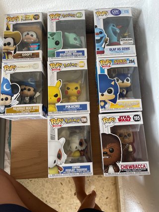 Lote Funko Pop! Disney, Pokémon, Sonic, Star Wars