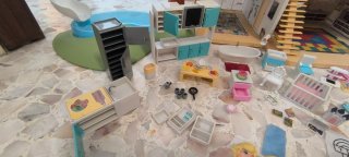 Casa de muñecas Mymy City con tobogán