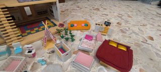 Casa de muñecas Mymy City con tobogán