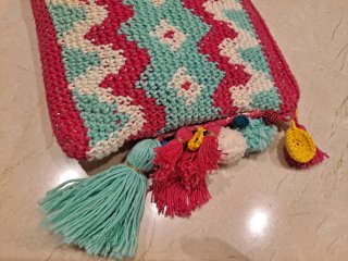 Bolso Crochet Étnico Hecho a Mano