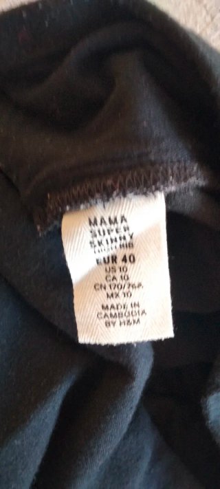 Pantalón premamá gris y negro