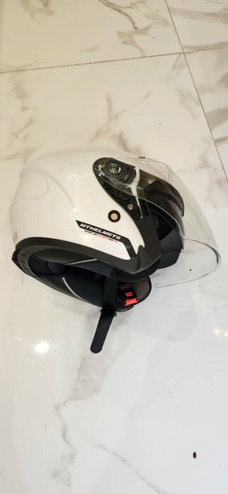 Casco de moto MT Helmets blanco
