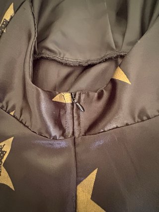 Vestito corto con stelle oro