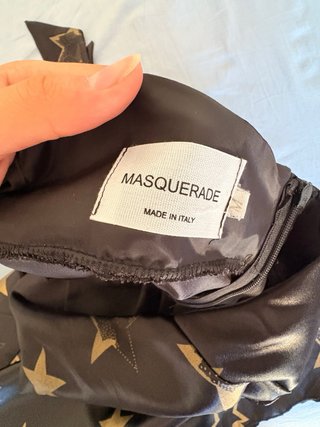 Vestito corto con stelle oro