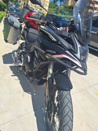 VOGE DSX Adventure Moto Negra/Gris/Plata
