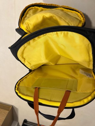 Mochila The North Face Negra y Amarilla