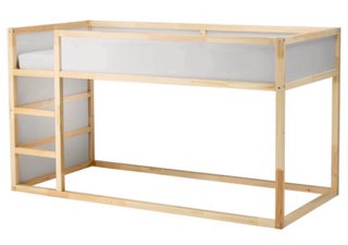 Cama infantil Kura madera y tela