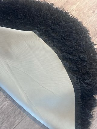 Alfombra Ikea Pelo Largo Edición Limitada Negra