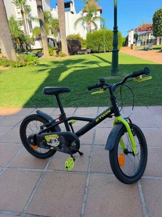 Bicicleta infantil verde