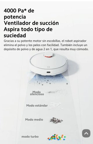 Robot Aspirador Xiaomi Vacuum S12