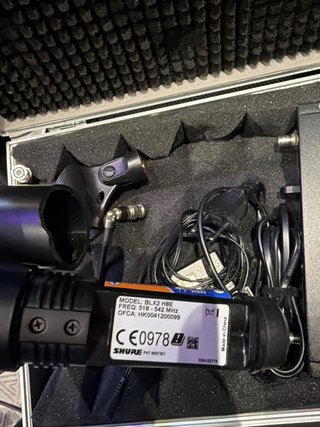 Micrófono Shure SM58 Inalámbrico Negro
