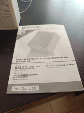 Radio Bluetooth SilverCrest Plata/Blanca