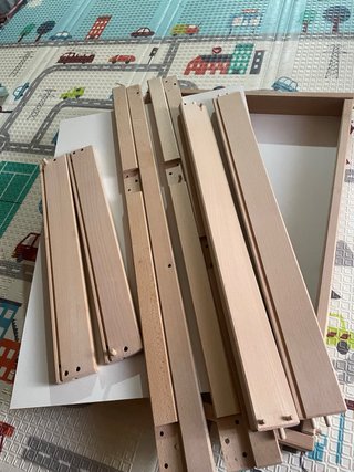 Cambiador bebé SNIGLAR IKEA madera