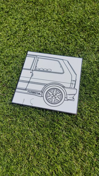 Cuadro Decorativo Fiat Uno Turbo