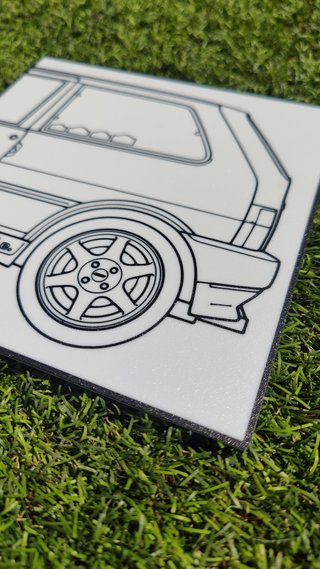 Cuadro Decorativo Fiat Uno Turbo