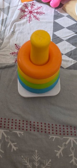 Juguete apilable de anillos de colores