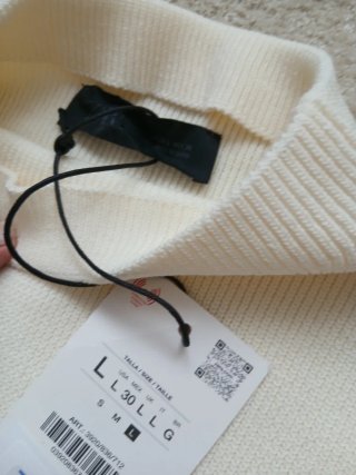 Vestido Zara Beige Talla M