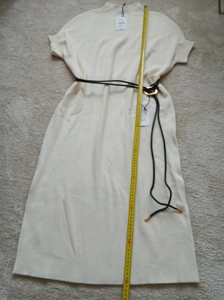 Vestido Zara Beige Talla M