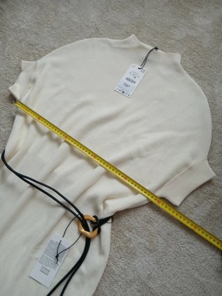 Vestido Zara Beige Talla M