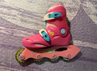 Patines Rosas Infantiles con Protecciones